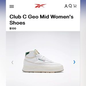 Reebok Club C Geo mid women's high tops
